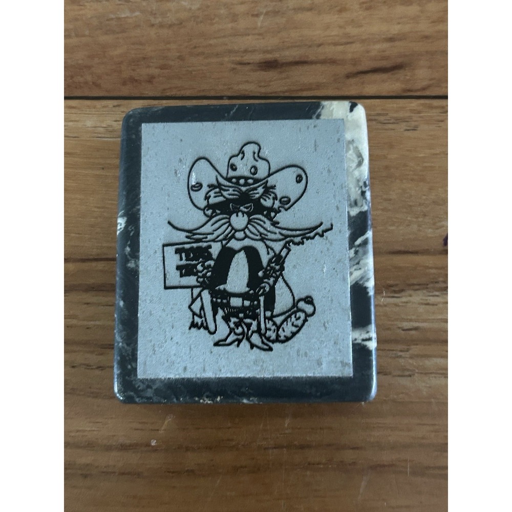 Texas Tech University Marble Metal‎ Desktop Paper Weight Red Raider Vintage
